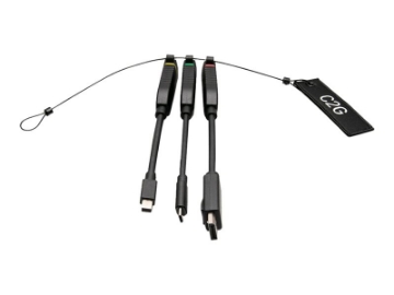 Bild på C2G Universal 4K HDMI Dongle Adapter Ring with Color Coded Mini DisplayPort, DisplayPort, and USB-C