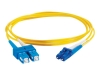 Bild på C2G LC-SC 9/125 OS1 Duplex Singlemode PVC Fiber Optic Cable (LSZH)