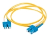 Bild på C2G SC-SC 9/125 OS1 Duplex Singlemode PVC Fiber Optic Cable (LSZH)