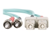 Bild på C2G SC-ST 10Gb 50/125 OM3 Duplex Multimode PVC Fiber Optic Cable (LSZH)
