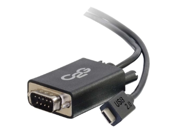 Bild på C2G USB 2.0 USB C to DB9 Serial RS232 Adapter Cable Black