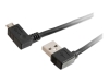 Bild på C2G USB 2.0 A Right Angle to Micro-USB B Right Angle Cable