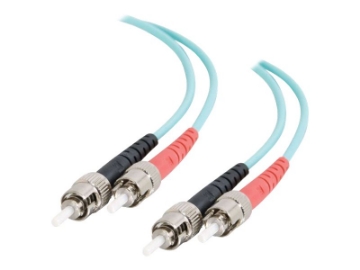 Bild på C2G ST-ST 10Gb 50/125 OM3 Duplex Multimode PVC Fiber Optic Cable (LSZH)