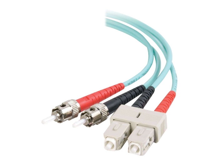 Bild på C2G SC-ST 10Gb 50/125 OM3 Duplex Multimode PVC Fiber Optic Cable (LSZH)
