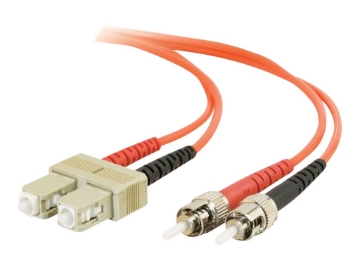 Bild på C2G SC-ST 50/125 OM2 Duplex Multimode PVC Fiber Optic Cable (LSZH)