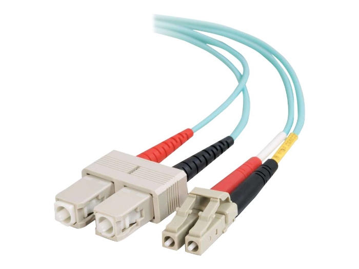 Bild på C2G LC-SC 10Gb 50/125 OM3 Duplex Multimode PVC Fiber Optic Cable (LSZH)
