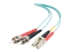 Bild på C2G LC-ST 10Gb 50/125 OM3 Duplex Multimode PVC Fiber Optic Cable (LSZH)