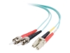 Bild på C2G LC-ST 10Gb 50/125 OM3 Duplex Multimode PVC Fiber Optic Cable (LSZH)