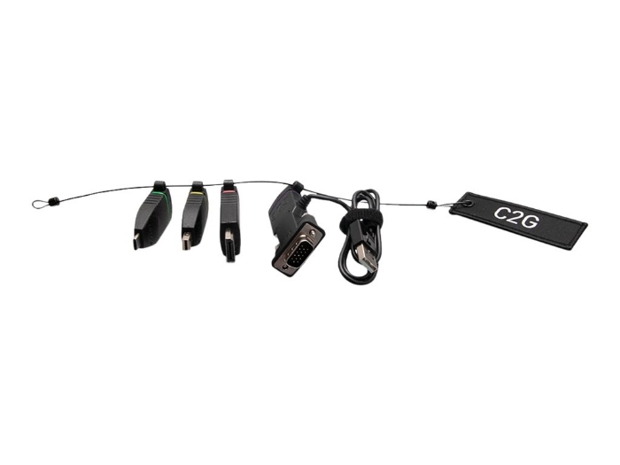 Bild på C2G Universal 4K HDMI Adapter Ring with Mini DisplayPort, DisplayPort, USB C, Lightning, and VGA