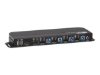 Bild på Eaton Tripp Lite series 4-Port DisplayPort KVM with Dual Console Ports (DP and HDMI), 4K 60Hz 4:4:4, DP1.4 with IR Remote