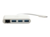 Bild på C2G USB C Ethernet and 3 Port USB Hub White