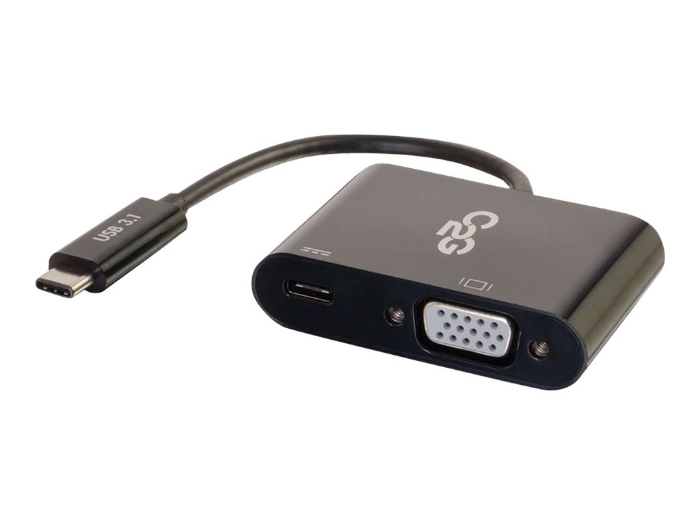 Bild på C2G USB C to VGA Video Adapter w/ Power Delivery