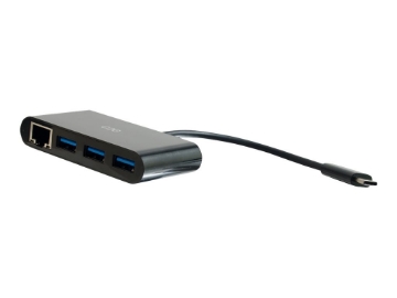 Bild på C2G USB C Ethernet and 3 Port USB Hub Black