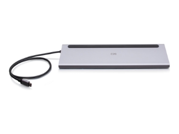 Bild på C2G USB-C 10-in-1 Triple Display Docking Station with HDMI, DisplayPort, VGA, Ethernet, USB, SD Card Reader, 3.5mm Audio and Power Delivery up to 100W
