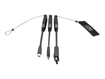 Bild på C2G Universal 4K HDMI Dongle Adapter Ring with Color Coded Mini DisplayPort, DisplayPort, USB-C, and Lightning