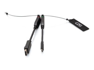 Bild på C2G Universal 4K HDMI Dongle Adapter Ring with Color Coded DisplayPort and USB-C