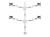 Bild på Multibrackets M VESA Deskmount Officeline Quad B2B