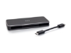Bild på C2G USB-C 7-in-1 Dual Display MST Docking Station with HDMI, DisplayPort, Ethernet, USB, and Power Delivery up to 100W
