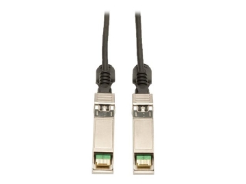 Bild på Eaton Tripp Lite Series SFP+ 10GBASE-CU Passive Twinax Copper Cable, SFP-H10GB-CU50CM Compatible, Black, 20-in. (50.8 cm)