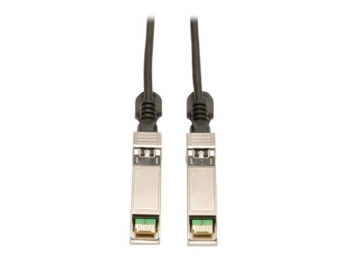 Bild på Eaton Tripp Lite Series SFP+ 10Gbase-CU Passive Twinax Copper Cable, SFP-H10GB-CU2M Compatible, Black, 2M (6.56 ft.)