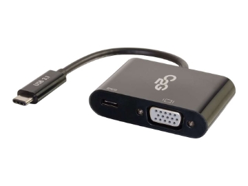 Bild på C2G USB C to VGA Adapter with Power Delivery