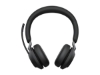 Bild på Evolve2 65 headset black UC, Link 380 BT adapter USB-C, Evolve2 65 Deskstand black, 1.2m USB-C to USB-A Cable, Carry case, Warranty and warning (safety leaflets)