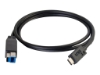 Bild på C2G 10ft USB C to USB B Cable